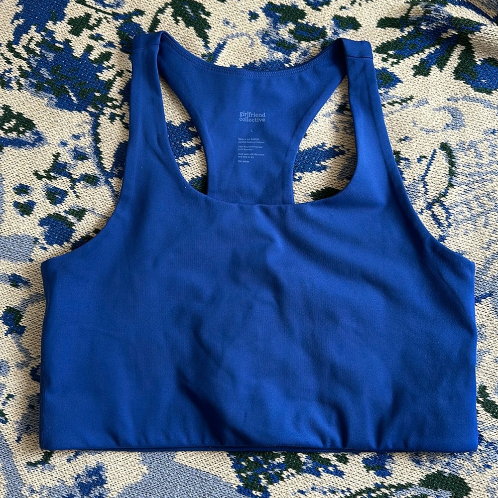 Girlfriend Collective Paloma Sports Bra in Sodalite